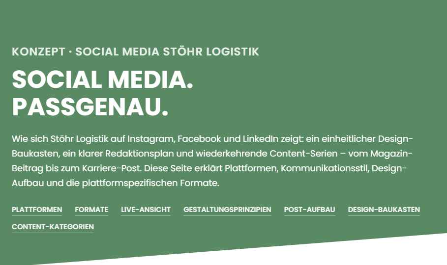 Screenshot Social-Media-Konzept im Stöhr-Stil